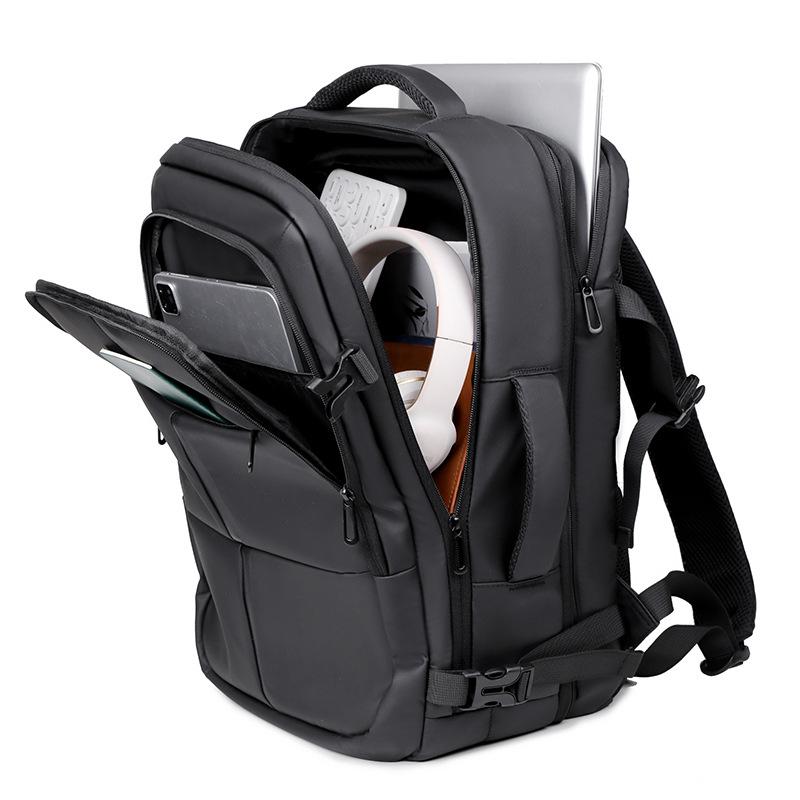 Men's Business Backpack, Large-capacity Short-distance Commuting Laptop Bag, Expandable Multi-functional Travel Bag