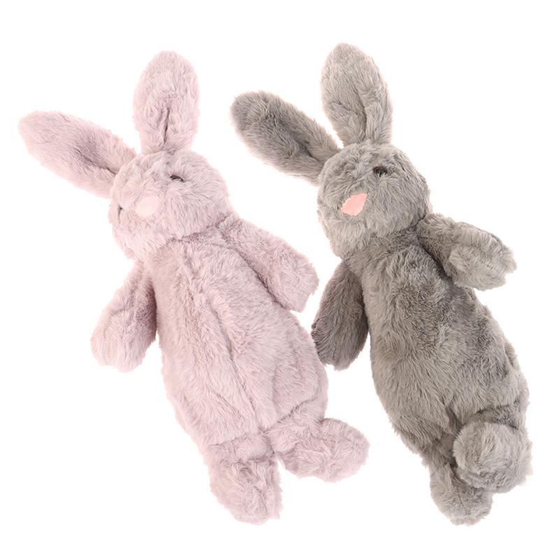 1Pc Cute Rabbit Shape Plush Pencil Case Plush Animal Stuffed Toy Stationery Pouch Makeup Bag Storage Bag School Supplies