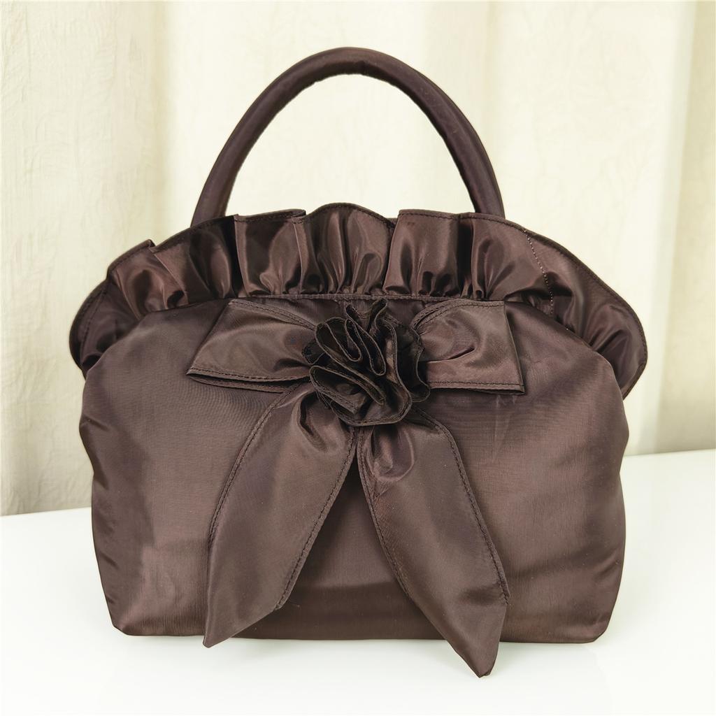 Large handbag Hanfu women's bag sweet flower wedding gift handbag boutique Lolita bow women's bag