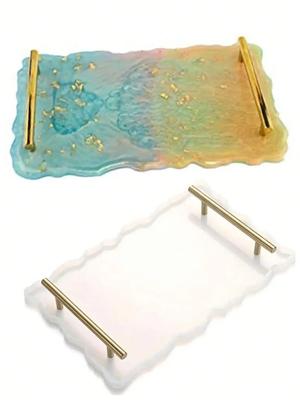 Crystal Dropper Mold Tray with Handle, DIY Material Package Silicone Mold, Home Decoration Gift