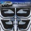 Anti-Kick Mat for Volvo EX30 2023 2024 2025 Car Door Sticker Soil-Proof Children's Kick Pad PU Leather Accessories Car Styling.