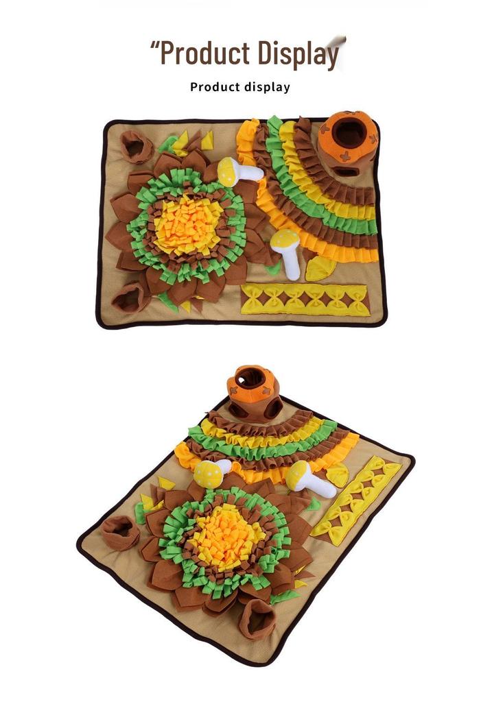 Cross-Border Dog Puzzle Toy: Sounding, Sniffing, and Educational Decompression Mat
