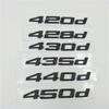 3D ABS Für BMW 4er F32 F33 F36 Schwarz 420d 428d 430d 435d 440d 450d Emblem Logo Heckklappe Nummernschild Buchstaben Autoaufkleber