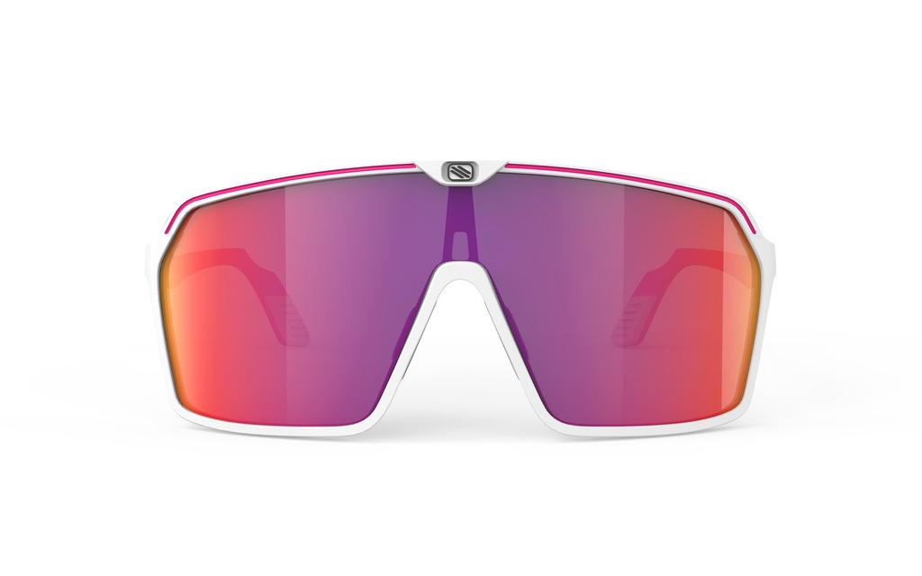 Rudy Project SPINSHIELD Sportsonnenbrille in Weiß Rosa Rot Fluo/Multi-Laser (SP723858-0004)