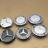 For Mercedes Benz 4PCS 75mm Wheel Hub Center Cap Full Black Star Logo Badge Cover for Mercedes Benz W176 W245 W463 X166 X156 B G R CLA Class