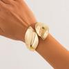 Fashion Steampunk Exaggerated Bracelets Luxury Creative Chunky Wide Cuff Heavy Metal Punk Bangles For Women Men