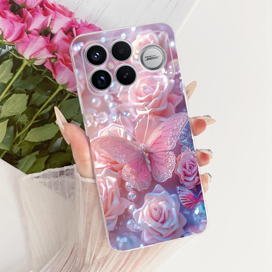 For Xiaomi POCO F8 Ultra Case Luxury Dragon Cartoon Transparent TPU Protection Cover For Poco F8 Pro Ultra PocoF8 Pro Soft Funda
