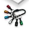 6Pcs 1/4 Hexagonal Handle Screwdriver Head Socket Conversion Rod Tool Set Colorful Keychain Quick Change Connecting Rod