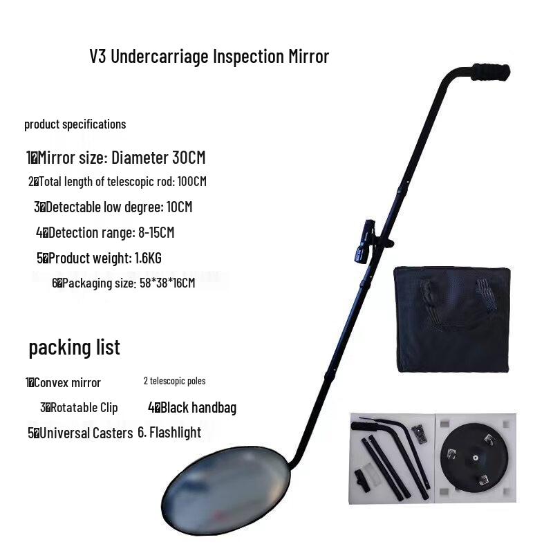 Telescopic Under Vehicle Inspection Mirror