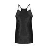 Damen Mode Lässig V-Ausschnitt Ärmellos Pailletten Tanktop Leicht Party Clubwear Bluse Sommer Stil