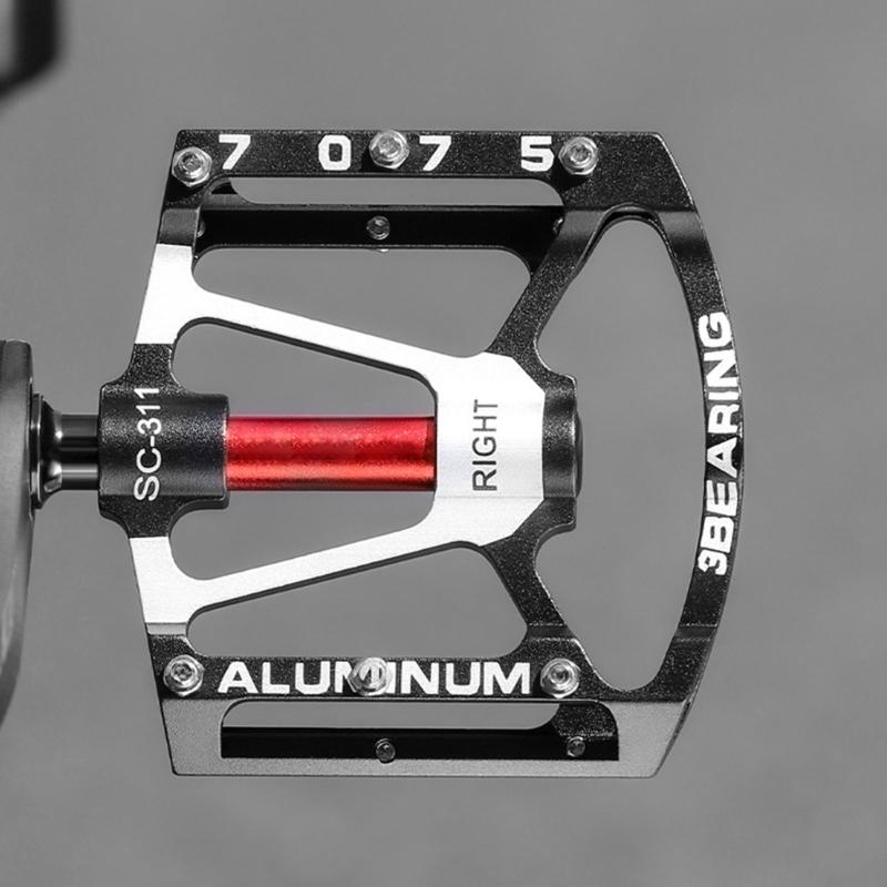 Aluminum Alloy Flat Pedal 3 Seal Bearings Nonslip Bicycles Pedals Cycling Platform Pedals for Road Bike Cycling