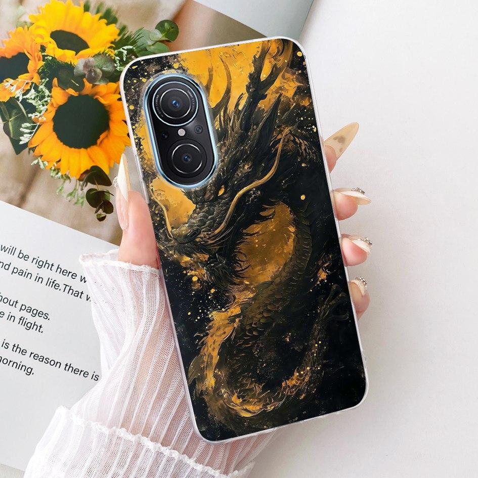 For Huawei Nova 9 SE Case JLN-LX1 JLN-LX3 Cover Cool Tiger Lion Cartoon Soft TPU Phone Shell For Huawei Nova 10 SE BNE-LX1 Funda