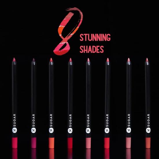 SUGAR Cosmetics - Lipping On The Edge - Matte Lip Liner - 07 Fiery Berry (Marsala) - 1.2 Gms - Lasts Up To 10 Hrs