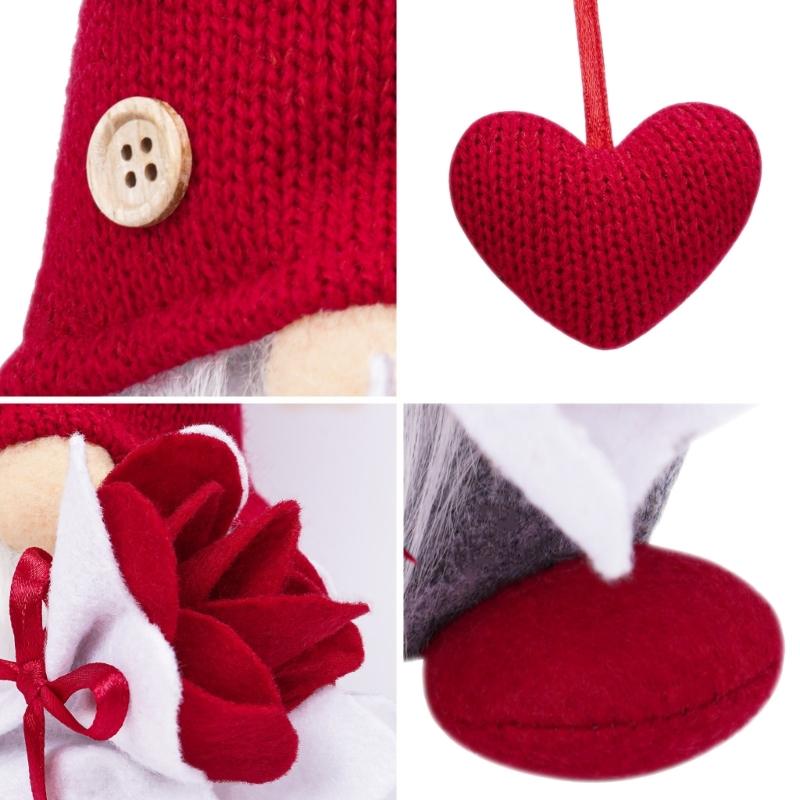 Valentine's Day Gnome Decorations Mr & Mrs Handmade Gnome Decor for Home Tabletop Ornaments Valentine Birthday Present