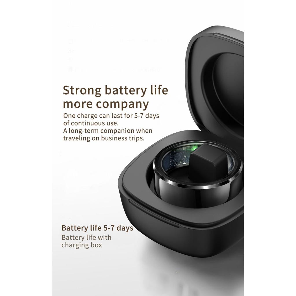 New R6 Smart Ring Heart Rate Blood Oxygen Blood Pressure Sleep Calories Health Multi-language Fitness Tracker