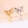 Fashion Zircon Nose Ring Butterfly U Shape Nose Clip No Piercing Gold Nose Stud for Women