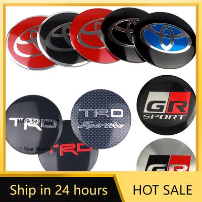 Hub Caps 4Pcs 60MM Car Wheel Center Hub Caps Badge Tire Rim Covers For Toyota TRD Corolla Avalon Supra Yaris Prado Prius Rav4 Ca