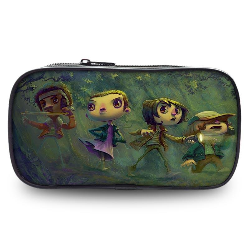 Stranger Things Student Pencil Case Large Capacity Single Layer Stationery Box Stationery Bag Storage Bag Environmentally Friendly And Portable