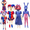 Κοστούμι Cosplay Pomni Anime The Amazing Digital Circus Κινούμενο Σχέδιο Στολή Καπέλο Γάντια Πάρτι Αποκριών για Γυναίκες Άνδρες Κοστούμια