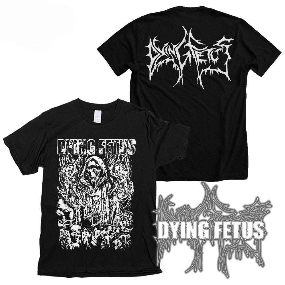 2025 Dying Fetus Metal Band 100% CottonT-Shirt Men Summer Fashion Street Trend Short Sleeve Comfortable Loose Men's Clothing Y2k