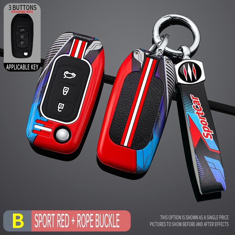 Car Key Case Cover Shell Fob for Renault GT Line Kadjar Captur Megane Sandero Stepway Logan Clio5 Arkana for Renault GTline