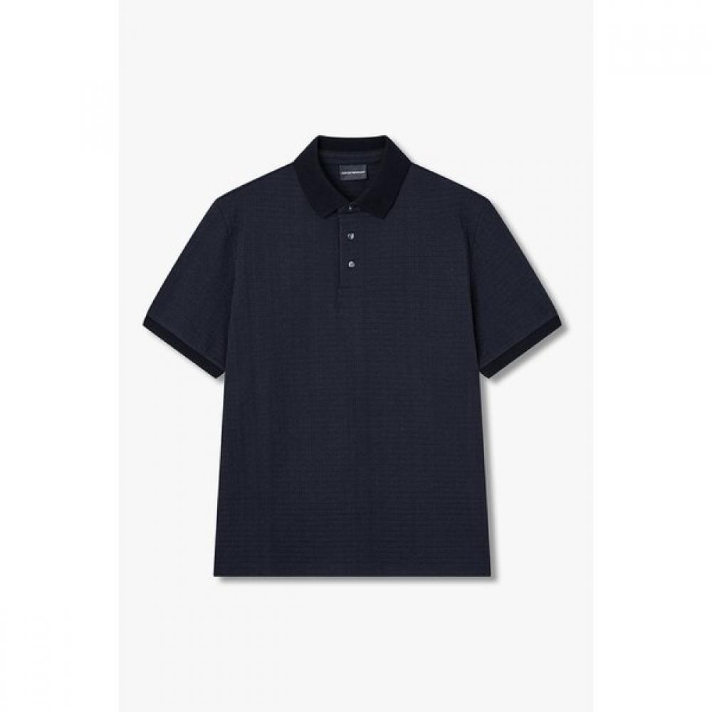 Emporio Armani Men S Allover Logo Polo Shirt A516126029 S