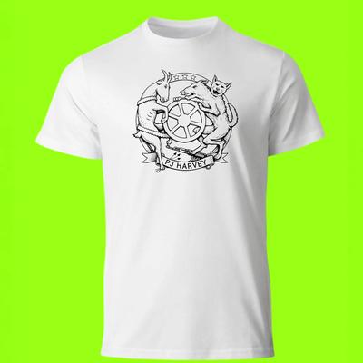 PJ Harvey - T Shirt - The Wheel - Rock Indie Music Band 80s 90s