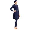 Bikini Muslim Swimwear Modest Swimsuit Hijab Full Coverage Swimsuit Beachwear Two-piece Set (without Hijab)