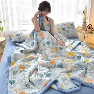 1pcs Breathable, Comfortable, and Cool Feeling Silk Summer Quilt, Summer Cool Quilt, Air-conditioned Quilt