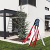 23.6 "American Flag, Wind Bag, Stars And Stripes, American Patriotic Decoration - Embroidered Stars And Fade Resistant - 11.8