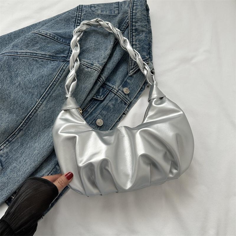 

IELGY Сумка через плечо со складками Cloud, текстурированная большая сумка