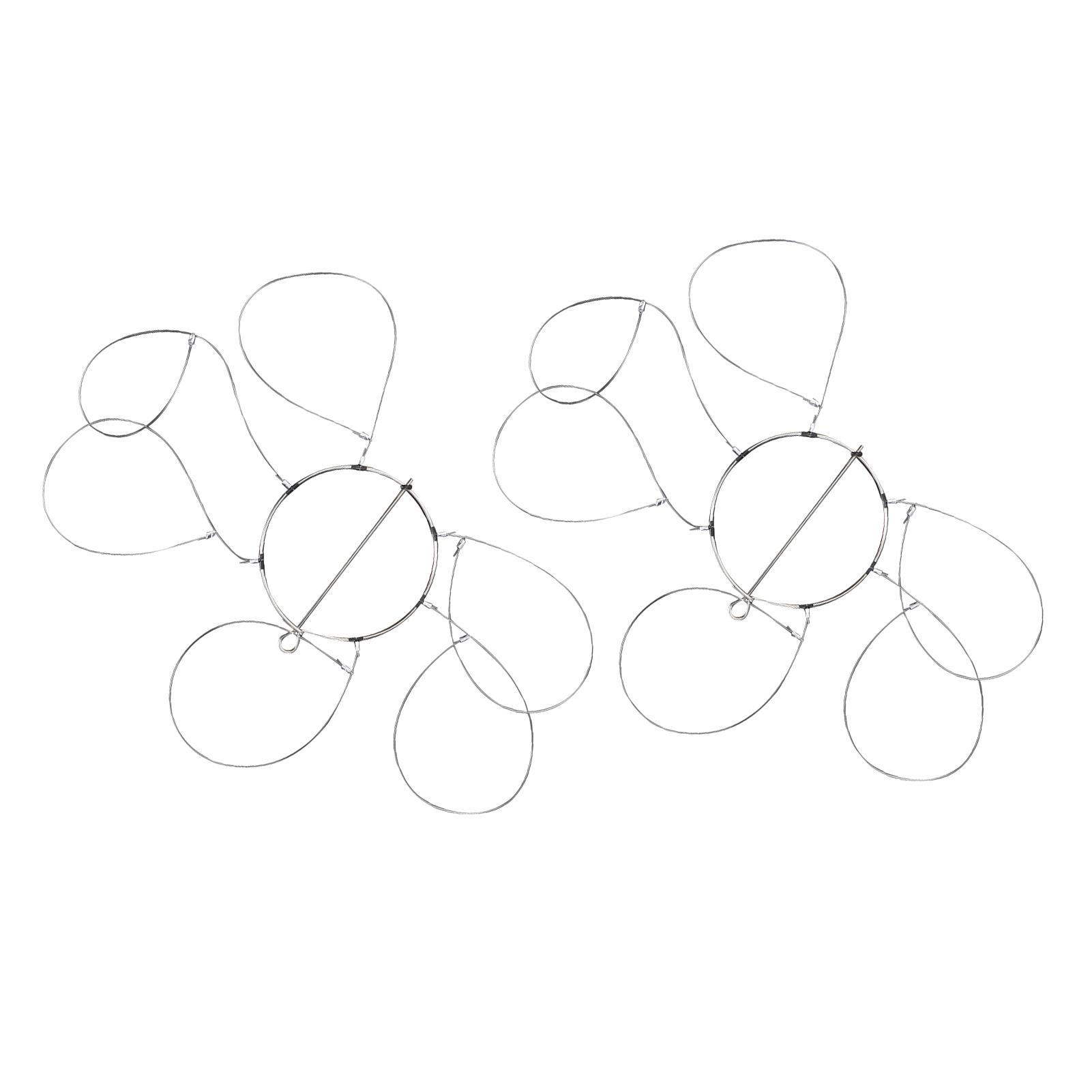 

Крабовая ловушка с 6 петлями из нержавеющей стали, нержавеющая сталь, диаметр 8,5 см, многоразовое кольцо для ловли крабов