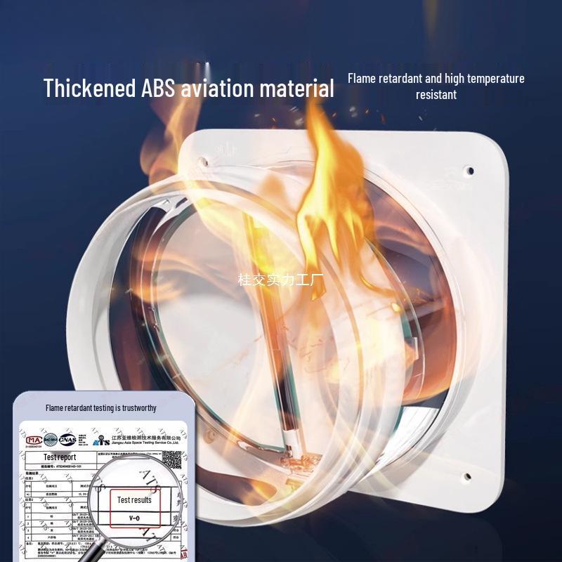 Universal Submersible Range Hood and Bathroom Flue Check Valve for Smoke Prevention