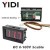 AC 30-500V 10-600V 0.56'' Digital Voltmeter Voltimeter Calibrate Reading DC 3-30V 0-100V Red Green LED Display Voltage Meter