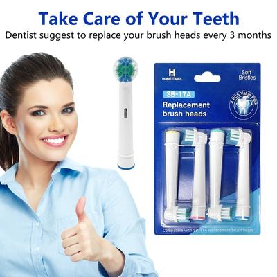 Toothbrush Head Compatible with Oral B Braun Electric Toothbrush, Precision Replacement Brush Heads for Pro Smart Genius, Effici