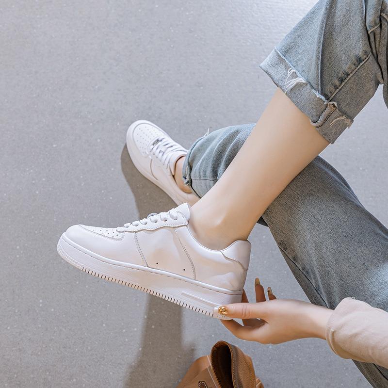 No return or exchange, no quality assurance casual shoes, female Air Force No. 1 white board shoes, breathable soft-soled sports shoes tide