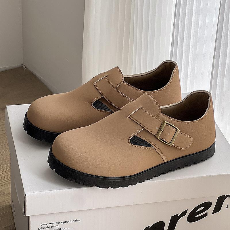 

Новая мужская одинарная обувь нишевая голова манго низкий верх ленивая обувь на одной педали мужская 44 хаки