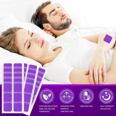 30/60Pcs Sleep Patches Natural Plants Fast Acting Sleep Aid Patches Portable Travel Men Women Body Fatigue Relief Deep Sleeping Stickers
