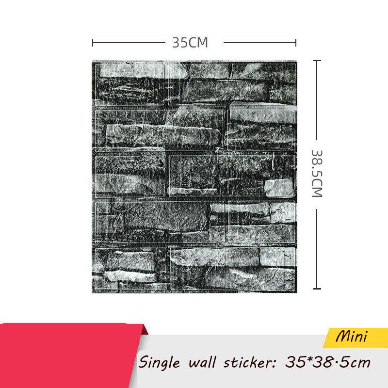35*38.5cm 3D Wall Sticker Self Adhesive Panel Living Room Background Brick Waterproof Wallpapers Mural Bedroom DIY Decorative