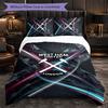 West Ham United Calcio Set Biancheria da Letto 3 Pezzi Morbido Set Copripiumino con Federe Set Decorazione Camera da Letto per la Casa