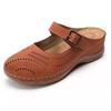 Wear Summer New Hollow Bag Head Half Slippers Casual Non-slip Soft-soled Women's Shoes Retro Style Flat Sandals