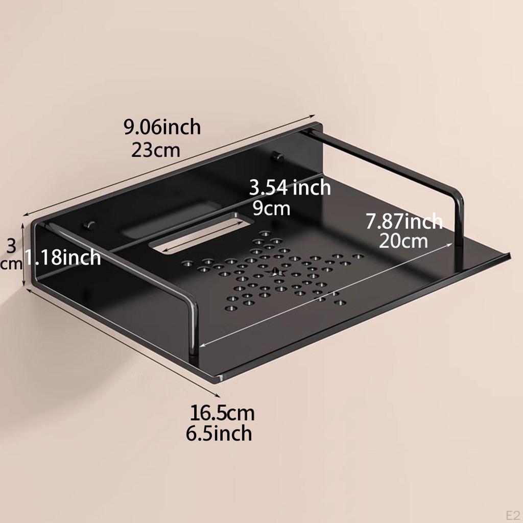 Hanging Shelf for Wall Mount DVD Player Game Storage