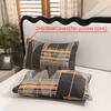 3pcs Polyester Printed Floral Soft Skin-Friendly Quilt Cover Three-Piece Set (One Quilt Cover Plus Two Pillowcases) Suitable