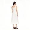 Veromoda 2025 Summer Cotton Blend Square Neck Maxi Dress