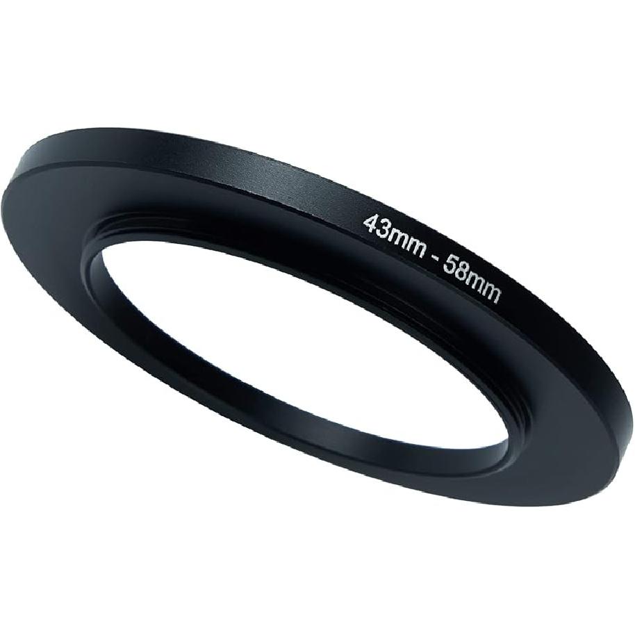 49mm To 58mm Step-Up Ring Filter Adapter for All Brands UV ND CPL Metal Ring Step-Up Rings Adapter Filter (49mm-58mm)