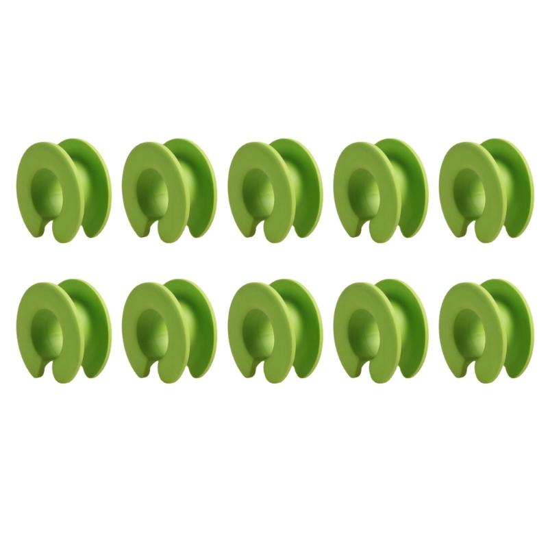 10pcs Silicone Clothes Hanger Fixed Hook Windproof Hanger Fixing Buckle Practical Fixing Ring Prevent Clothes Blowing Down