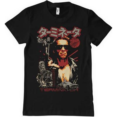 The Terminator Officially Licensed Japanese Poster Mens T-Shirt (Black), Large