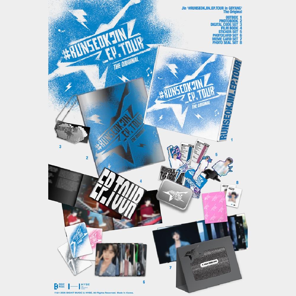 Vorbestellung BTS Jin #RUNSEOKJIN EP.TOUR in GOYANG Das Original & Weverse POB