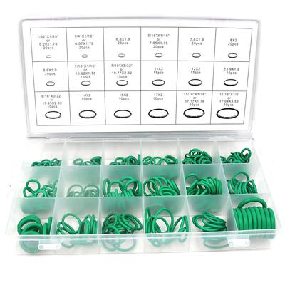 270Pcs 18 Sizes Rubber O-Ring Seal Kit Oil-Resistant Heat-Resistant Gasket Set for Cars, Pipes, and Faucets
