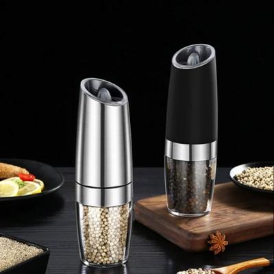 Electric Salt and Pepper Grinders Stainless Steel Automatic Gravity Herb  Spice      Kitchen Gadget Sets